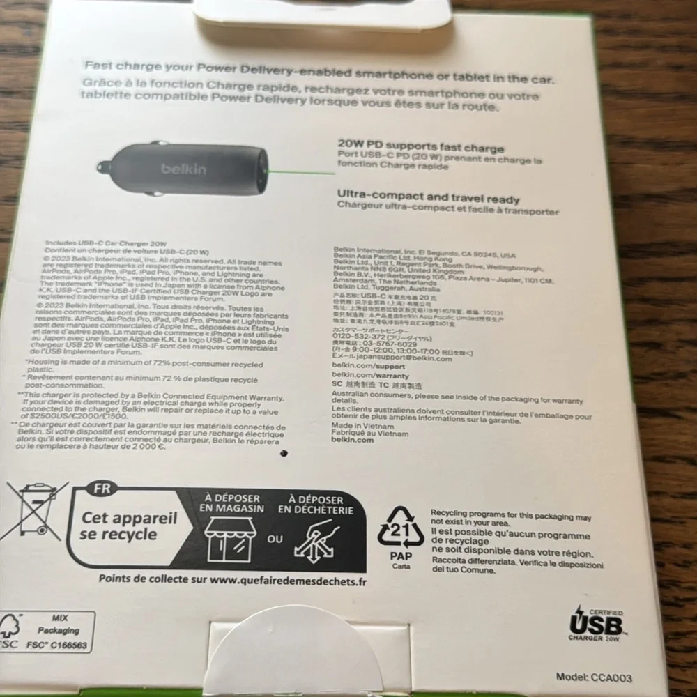 Belkin USB C Charger